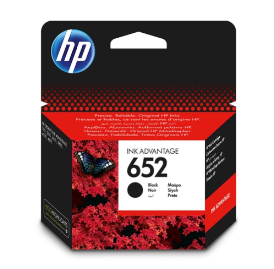 Picture of HP 652 BLACK INK CARTRIDGE INK ADVANTAGE 3835