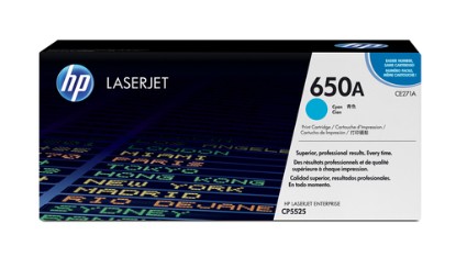 Picture of HP 650A CYAN TONER CARTRIDGE