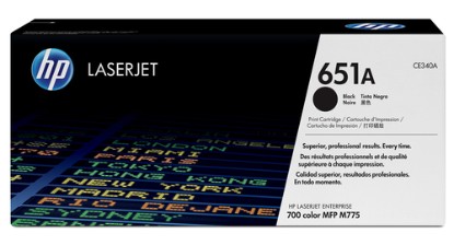Picture of HP 651A LASEJET ENTERPRISE 700 COLOR MFP M775 SERIES BLACK PRINT TONER CARTRIDGE