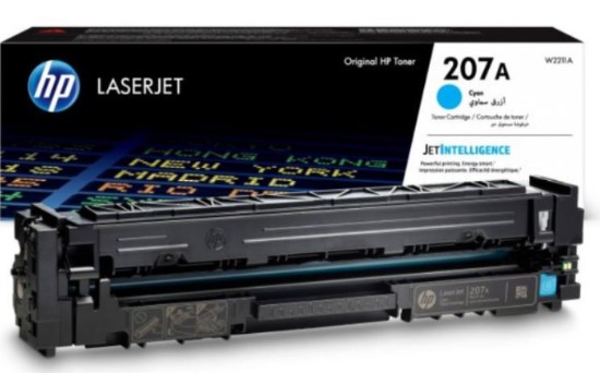 Picture of HP 207A CYAN LASERJET TONER CARTRIDGE - COLOR LASERJET PRO M225/MFP M283