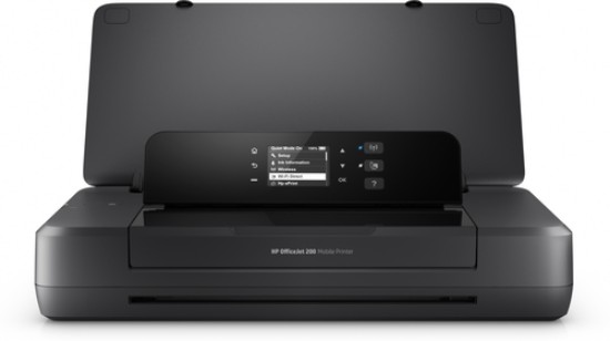 Picture of HP OFFICEJET MOBILE 202 - PRINT ON AC UP TO 10 PPM; ON BATTERY UP TO 9 PPM BLACK & ON AC  UP TO 19 PPM; ON BATTERY UP TO 17 PPM COLOUR,  1 USB 2.0 + WI-FI,  9 FRONT-PANEL BUTTONS; 2 LEDS (WI-FI ON/OFF, WI-FI DIRECT ON/OFF) , RMPV 100 TO 300, INPUT CAPASITY UP TO 50 PAGES, 128 MB DDR3 MEMORY, HP DROPBOX, HP GOOGLE DRIVE, MICROSOFT DOTNET, SUPPLIES HP 651 BLACK C2P10AE & HP 651 TRI-COLOR C2P11AE