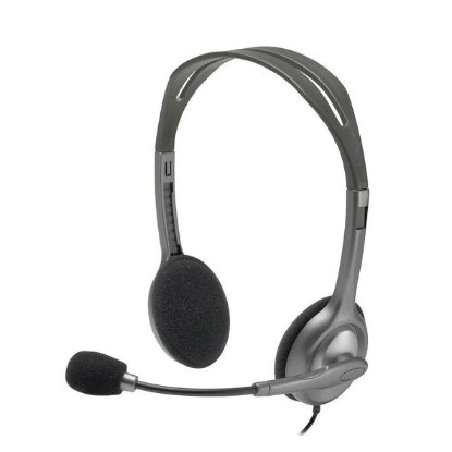 Picture of LOGITECH H111 WIRED STEREO HEADSET WITH 3.5MM AUDIO JACK CONNECTION. STEREO AUDIO WITH NOISE-CANCELLING MIC. ADJUSTABLE HEADBAND AND ROTATING BOOM MIC. 3.5MM JACK.