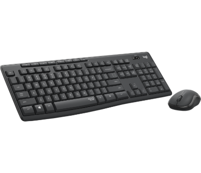 Picture of LOGITECH MK295 WIRELESS SILENT KEYBOARD AND MOUSE COMBO - BLACK SILENTTOUCH TECH, FULL-SIZE KEYBOARD, COMPACT MOUSE, USB NANO RECEIVER.