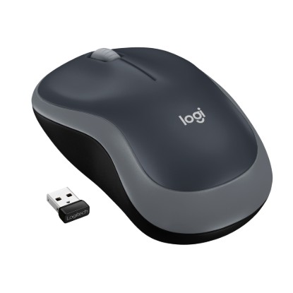 Picture of LOGITECH WIRELESS MOUSE M185 - SWIFT GREY - 2.4GHZ - N/A - EMEA-808 - 10PK ARCA AUTO COMPACT WIRELESS MOUSE WITH 2.4 GHZ CONNECTION AND 12-MONTH BATTERY. RELIABLE 1000 DPI TRACKING FOR EVERYDAY TASKS. SYMMETRICAL DESIGN FOR RIGHT OR LEFT-HAND USE.