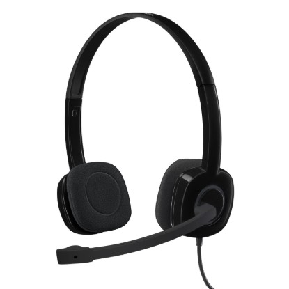 Picture of LOGITECH H151 MULTI DEVICE WIRED STEREO HEADSET WITH 3.5MM AUDIO JACK CONNECTION CLEAR STEREO SOUND, IN-LINE VOLUME/MUTE CONTROL, NOISE-CANCELLING MIC, 3.5MM JACK.