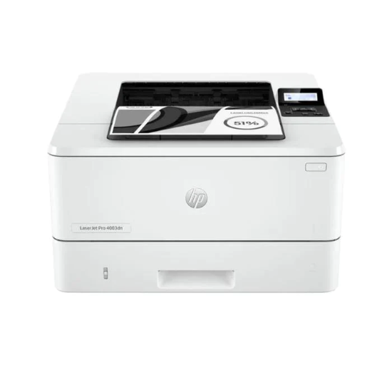 Picture of HP LJ PRO 4003DN - 3-10 USERS, PRINT UP TO 40 PPM, TWO-SIDED PRINTING, HP FASTRES 1200, HP PRORES 1200, 600 DPI, AUTO-DUPLEX PRINTING, N-UP PRINTING, COLLATION, HP EPRINT, APPLE AIRPRINT; GOOGLE CLOUD, PRINT MOPRIA-CERTIFIED, INSTANT-ON TECHNOLOGY, HP AUTO-ON/AUTO-OFF TECHNOLOGY, JETINTELLIGENCE CARTRIDGE TECHNOLOGY, JOB STORAGE WITH PIN PRINTING, SUPPLIES: HP 151 BLACK W1510A, HP 151X BLACT TONER