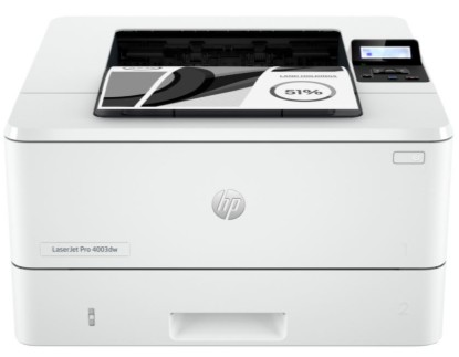 Picture of HP LJ PRO M4003DW - 3-10 USERS, PRINT UP TO 40 PPM, TWO-SIDED PRINTING, HP EPRINT, APPLE AIRPRINT, MOPRIA-CERTIFIED, WIRELESS DIRECT PRINTING, GOOGLE CLOUD PRINT 2.0, MOBILE APPS, HP FASTRES 1200, HP PRORES 1200, 600 DPI, YES, BUILT-IN WI-FI, AUTHENTICATION VIA WEP, WPA/WPA2, WPA ENTERPRISE, ENCRYPTION VIA AES OR TKIP, WPS, WI-FI DIRECT SUPPLIES: INCLUDES P 3 YEAR EXTENDED WARRANTY, AFTER REGISTRA