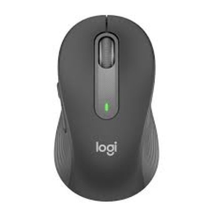 Picture of LOGITECH M650 SIGNATURE BLUETOOTH MOUSE GRAPHITE SMARTWHEEL SCROLLING WITH QUIET CLICKS AND CUSTOMIZABLE SIDE BUTTONS. DUAL WIRELESS VIA BLUETOOTH OR LOGI BOLT RECEIVER. ERGONOMIC DESIGN AND UP TO 24-MONTH BATTERY LIFE.