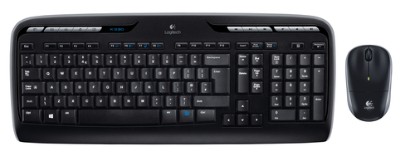 Picture of LOGITECH MK330 WIRELESS KEYBOARD AND MOUSE COMBO - WITH MUSIC CONTROL. FULL-SIZE KEYBOARD WITH MEDIA KEYS, AMBIDEXTROUS MOUSE, SPILL-RESISTANT DESIGN