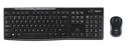 Picture of LOGITECH MK270 WIRELESS KEYBOARD AND MOUSE COMBO - BLACK. DURABLE KEYBOARD, COMPACT MOUSE, 2.4GHZ WIRELESS, LONG BATTERY LIFE