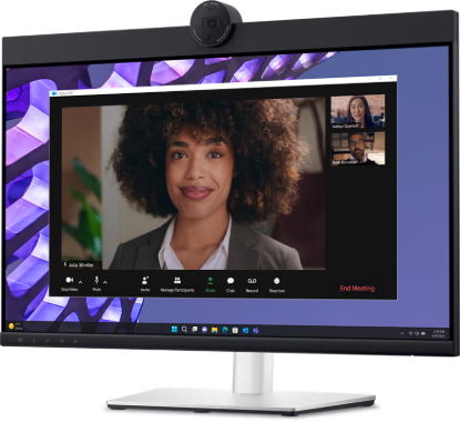 Picture of DELL 24 VIDEO CONFERENCING MONITOR - P2424HEB,  60.47CM (23.8"), 1X HDMI, 2X DP, 1X LAN(RJ45), 5X USB 3.2, 1X USB TYPE-C, 2X DIGITAL MICROPHONES, 2X 5W BUILT-IN SPEAKERS, INCLUDES DP & USB CABLES