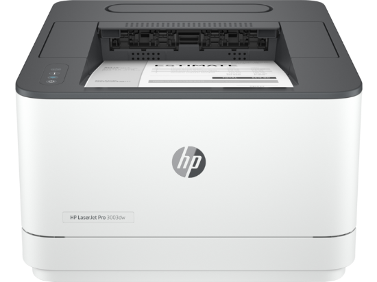 Picture of HP LASERJET PRO 3003DW PRINTER. FUNCTIONS: PRINT. PRINT TECHNOLOGY: LASER. PRINT SPEED: UP TO 33 PPM BLACK (A4, NORMAL); UP TO 20 IPM BLACK (A4, DUPLEX). PRINT RESOLUTION: UP TO 1200 X 1200 DPI BLACK (BEST); TECHNOLOGY: 600DPI WITH RESOLUTION ENHANCEMENT TECHNOLOGY (RET); HP PRORES 1200. MONTHLY DUTY CYCLE UP TO 50,000 A4; RECOMMENDED MONTHLY PAGE VOLUME: 350 TO 2500 PAGES. DUPLEX PRINTING: AUTOMA