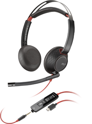 Picture of POLY BLACKWIRE 5220 M 3.5MM USB-A+C HEADSET