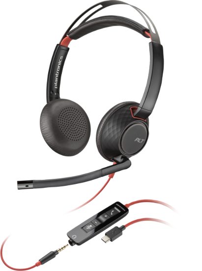 Picture of POLY BLACKWIRE 5220 M 3.5MM USB-A+C HEADSET
