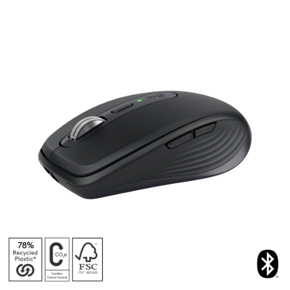 Picture of LOGITECH MX ANYWHERE 3S WIRELESS MOUSE - GRAPHITE 8K DPI SENSOR, FAST SCROLL, QUIET CLICKS, MULTI-DEVICE BLUETOOTH, 70-DAY BATTERY