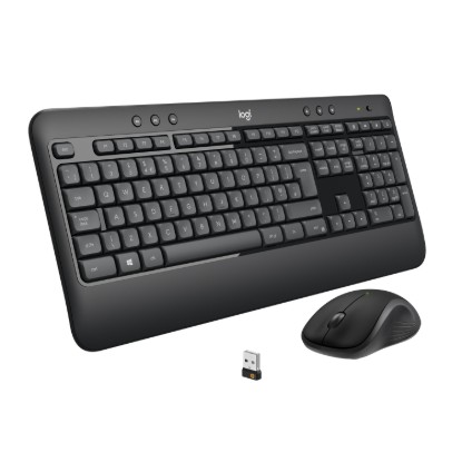 Picture of LOGITECH MK540 ADVANCED WIRELESS MOUSE & KEYBOARD COMBO - BLACK. ERGONOMIC KEYBOARD WITH PALM REST, AMBIDEXTROUS MOUSE, UNIFYING RECEIVER.