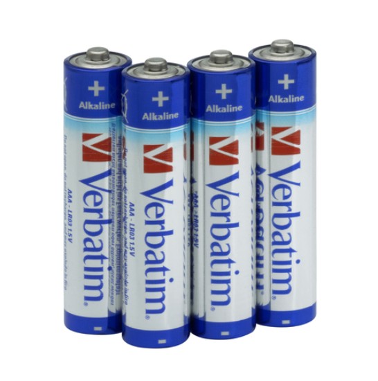 Picture of VERBATIM AAA ALKALINE BATTERIES 4PK