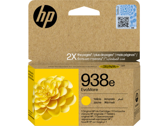 Picture of HP 938E EVOMORE YELLOW ORIGINAL INK CARTRIDGE