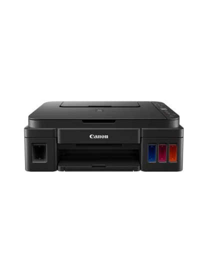 Picture of CANON G3410 MEGATANK CONTINUOUS INK SUPPLY SYSTEM A4, 3 IN 1, PRINT, COPY, SCAN, 4800 X 1200 DPI, 8.8 IPM, 5.0 IPM COLOUR,BORDERLESS PRINTING, 100 SHEETS REAR FEED. SUPPORTS WINDOWS ONLY, USB ONLY - NO MC CARTRIDGE CONTINUOUS INK SUPPLY SYSTEM WIRELESS, 1.2" LCD, BORDERLESS PRINTING, USES GI-490 PGBK/C/M/Y. COMES WITH 1 X GI-490 PGBK YIELD 6000, 1 X EACH C/M/Y YIELD 7000