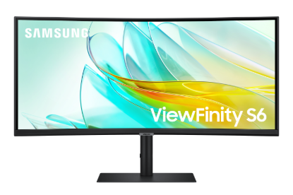 Picture of SAMSUNG VIEWFINITY S65UC CURVED 34" DISPLAY VA RESPONSE: 5MS AR: 21:9 RESOLUTION: 3440 X 1440 (UWQHD) RR: 100HZ HDMI, DP, USB-C, HEADPHONE, USB 3.0 SPEAKER: YES POWER SUPPLY: INTERNAL TILT: YES SWIVEL: YES PIVOT: YES HEIGHT ADJUST: YES VESA: YES ACCESSORIES: HDMI, DP, USB-C AND POWER CABLE  WARRANTY: 3 YEAR CARRY-IN