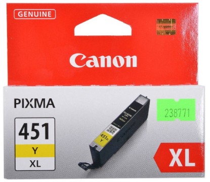 Picture of CANON-INK-CLI-451 XL Y-IP7240/ MG5440/ MG5540/MG5640/ MG6340/MG7140/MG7540/ MX924/ IX6840/ IP8740- YIELD 695