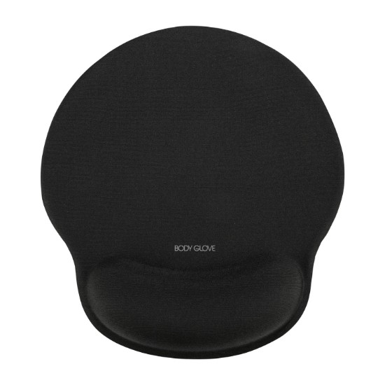 Picture of BODY GLOVE ERGONOMIC MOUSE PAD WITH A GEL-FILLED CUSHION WHICH CONFORMS TO SHAPE OF YOUR WRIST OFFERING MAXIMUM COMFORT AND SUPPORT WHILE YOU WORK. FEATURES: ERGONOMIC WRIST REST. MINIMIZED HAND PRESSURE. ANTI-SKID RUBBER BASE. PERFECT FOR HOME AND OFFICE USE. EASILY FITS INTO YOUR LAPTOP. WARRANTY: 1 YEAR