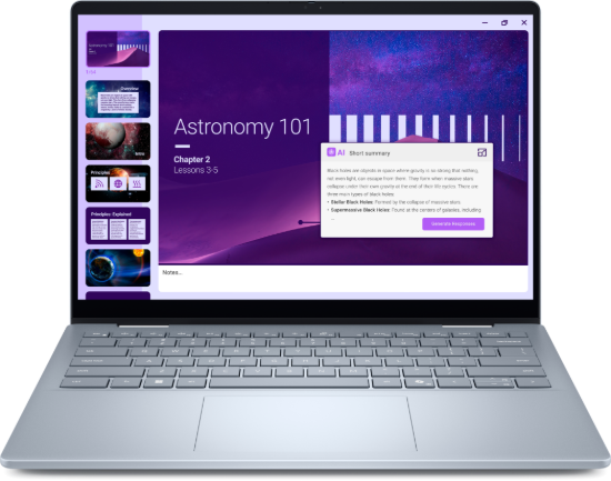 Picture of <p>DELL 14 PLUS 2IN1 DB04250:INTEL CORE ULTRA 9 288V (12M CACHE, UP TO 5.1 GHZ),14.0" FHD+ (1920X1200) WIDE VIEW ANTIGLARE TOUCH 300NITS,32GB 8533MT/S LPDDR5X, 1TB SSD PCIE M.2,GRAPHICS INTEL ARC,PALMREST FINGERPRINT,WIRELESS INTEL BE201-7 WIRELESS + BLUETOOTH,BACKLIT KEYBOARD,4 CELL 64 WHR, INTEGRATED,65W TYPE-C ADAPTER, COLOUR ICE BLUE,WINDOWS 11 PRO COPILOT+PC, SERVICE 3 YEAR PROSUPPORT</p>