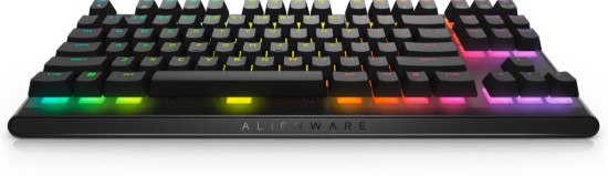 Picture of DELL  ALIENWARE TENKEYLESS GAMING KEYBOARD - DEVICE TYPE: KEYBOARD - US-ENGLISH LAYOUT, BACKLIT: ALIENFX RGB / 16.8 MILLION COLOURS, YES ADJUSTABLE HEIGHT,