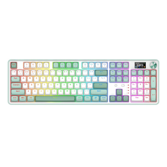 Picture of Redragon WYVERN K761 Pro Full-size RGB Wireless Mechanical Gaming Keyboard - White/Green