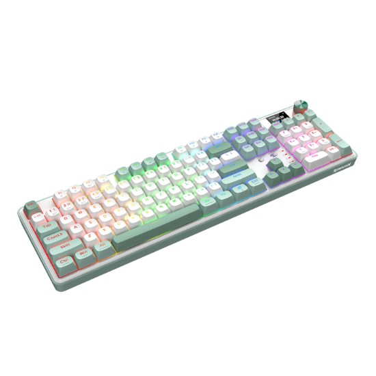 Picture of Redragon WYVERN K761 Pro Full-size RGB Wireless Mechanical Gaming Keyboard - White/Green