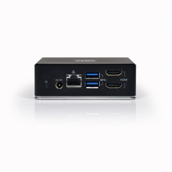 Picture of Port USB Type-C to 1 x RJ45|2 x USB3.1 Gen1|2 x HDMI|1 x Type-C|1 x USB3.1 Gen1 | Apple Charging 2.4A|1 x Aux Dock - Black