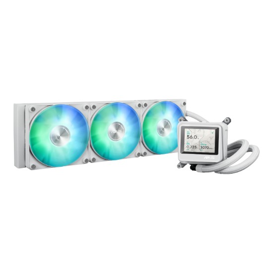 Picture of Asus MAX Gaming LC 360 ARGB LCD All-in-one CPU Liquid Cooler - White