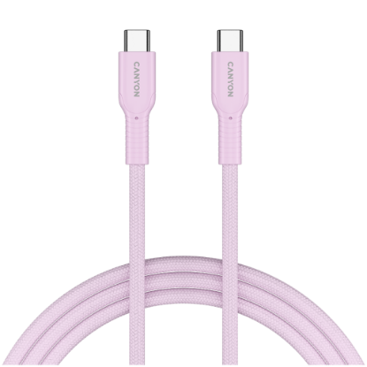 Picture of CANYON CANYON cable OnWire 60CL C-C 60W COLOR Braided 1m Pink
