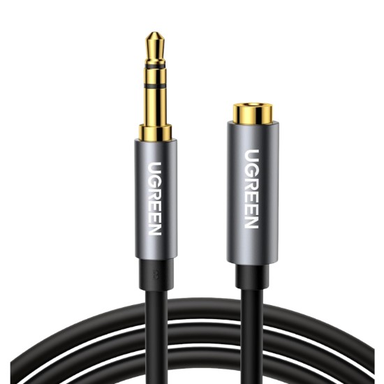 Picture of UGREEN AV118 3.5mm AUX Extension Cable 2m – Male to Female –(Black)
