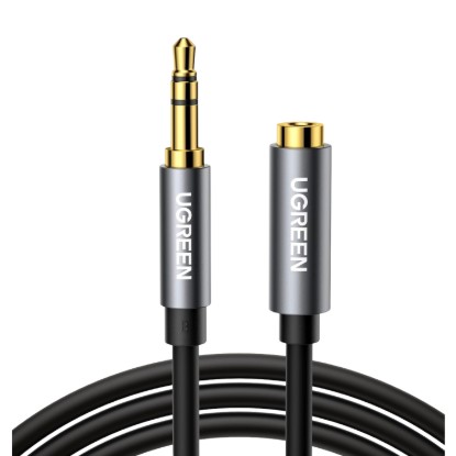 Picture of UGREEN AV118 3.5mm AUX Extension Cable 1m – Male to Female –(Black)