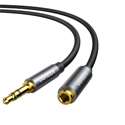 Picture of UGREEN AV118 3.5mm AUX Extension Cable 1m – Male to Female –(Black)