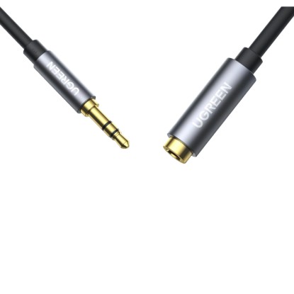 Picture of UGREEN AV118 3.5mm AUX Extension Cable 1m – Male to Female –(Black)