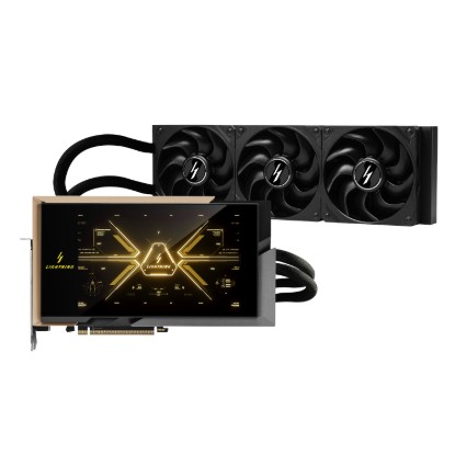 Picture of MSI GeForce RTX 5090 32G LIGHTNING Z LCD Liquid Cooled Graphics Card
