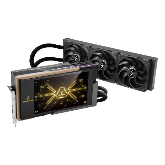 Picture of MSI GeForce RTX 5090 32G LIGHTNING Z LCD Liquid Cooled Graphics Card