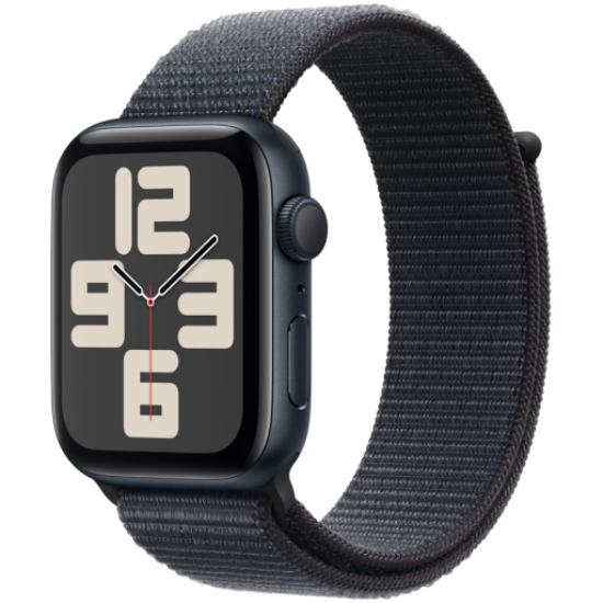Picture of APPLE Out of Box Apple Watch SE GPS 44mm Midnight Aluminium Case with Ink Sport Loop,Model A2723