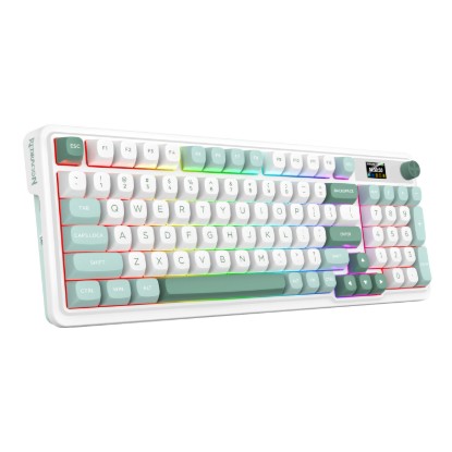 Picture of Redragon K719WGB GALATIN RGB PRO Full sized Wireless Gaming Keyboard - White