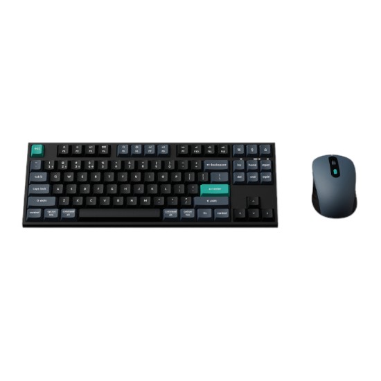 Picture of Keychron B33 80% TKL Wireless Keyboard and Mouse Combo – Black/Green