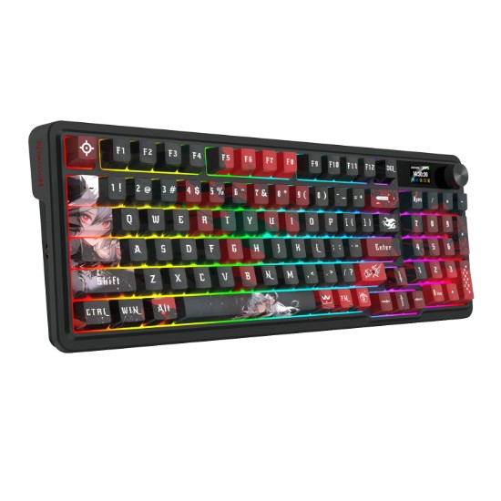 Picture of Redragon K719AK ARTEMIS PRO RGB Wireless LCD Mechanical Gaming Keyboard (Anime Edition)