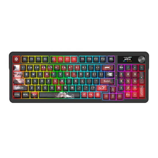 Picture of Redragon K719AK ARTEMIS PRO RGB Wireless LCD Mechanical Gaming Keyboard (Anime Edition)