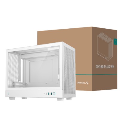 Picture of DeepCool CH160 PLUS Micro-ATX Chassis - White