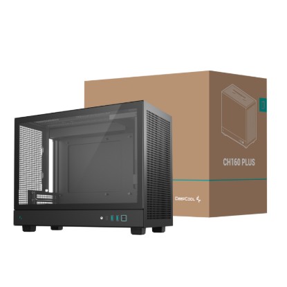 Picture of DeepCool CH160 PLUS Micro-ATX Chassis - Black