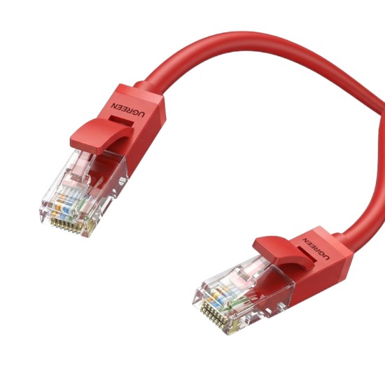Picture of UGreen RJ45 CAT6 Ethernet 0.5m LAN Network Cable -Red (1Gbps, 250MHz)