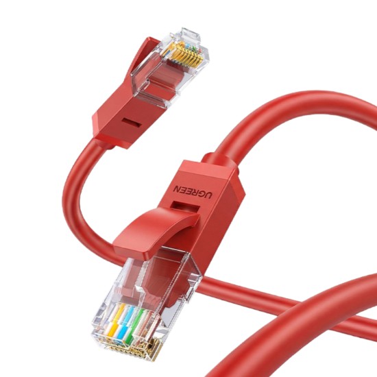 Picture of UGreen RJ45 CAT6 Ethernet 0.5m LAN Network Cable -Red (1Gbps, 250MHz)
