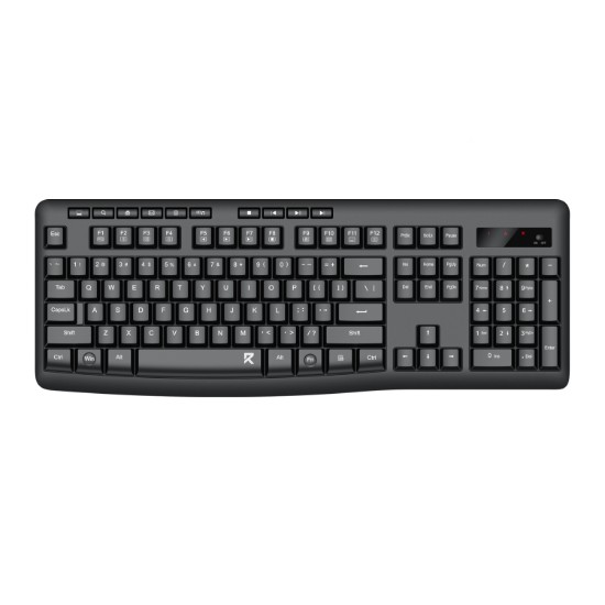Picture of Redragon BK-7367 Full-size Ergonomic Wireless Membrane Office Keyboard - Black