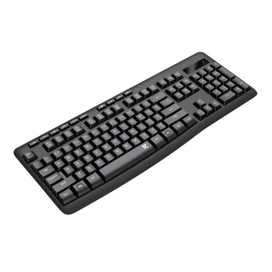 Picture of Redragon BK-7367 Full-size Ergonomic Wireless Membrane Office Keyboard - Black